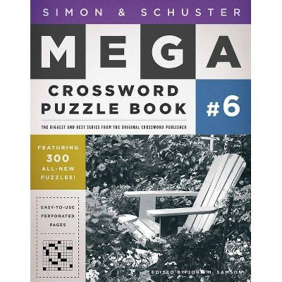  Simon & Schuster Mega Crossword Puzzle Book - (Simon & Schuster Mega Crossword Puzzle Books) by  John M Samson (Paperback) 