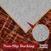 Modern Abstract Area Rugs, Washable Rug with Non Slip Rubber Backing, Soft Non Shedding Floor Covering Low Pile Foldable Printed Mat for Living Room - 4 of 4