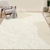 Coucheta Runner Rug Plush Faux Lamb Wool Carpet Machine Washable Non-Slip Foldable for Hallway Kitchen, Multi-Color & Size - 3 of 4