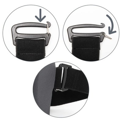 Adjustable Gray Foam Full Back Support Cushion