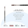 New York Central Oasis Synthetic Brush - Flat - Handmade in Germany, Professional Watercolor Brushes with Ergonomic Handle, Soft, Absorbent Bristles - 2 of 4