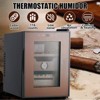 TROPOW Humidor, Large Electric Humidor Humidifier for Counts, Box Humidor Cabinet with Heating and Cooling Function, Glass Door - 3 of 4