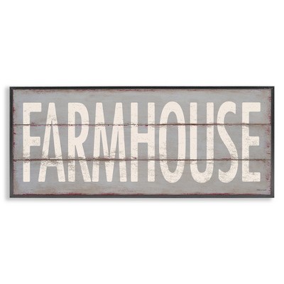 Stupell Industries Farmhouse Rustic Planked Design, 24" x 10"