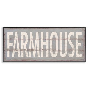 Stupell Industries Farmhouse Rustic Planked Design, 24" x 10" - 1 of 4