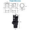 KTMBDW Dual Cup Holder Expander for Car, 2 in 1 Multifunctional Car Cup Holder Extender with Adjustable Base All Purpose for Most Cars, Black - 3 of 4