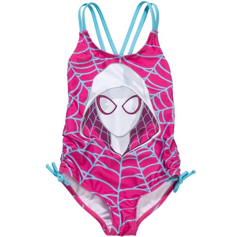 Marvel Spider man Ghost spider Girls One Piece Bathing Suit Little