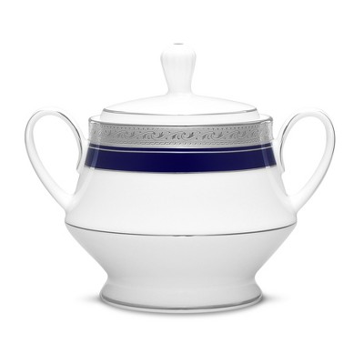 Noritake Crestwood Cobalt Platinum Sugar Bowl with Cover