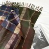Anna-Kaci Plaid Pattern Soft Woven Winter Scarf with Cozy Texture 71×24.8 Inches - 4 of 4