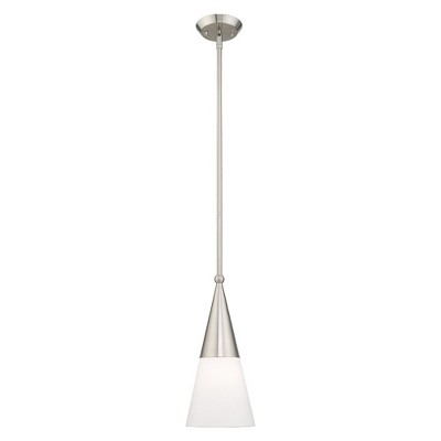 Livex Lighting Stockholm 1 - Light Pendant in  Brushed Nickel