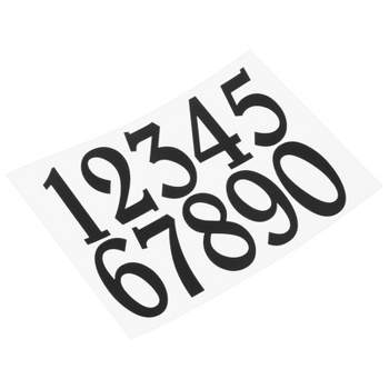 StickerTalk Black and White Mailbox Numbers Permanent Vinyl Stickers, 1 Sheet of 24 Stickers, 1.25 Inches x 1.75 Inches Each