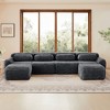 U-Shaped Sectional Sofas with 32D High-Density Sponge, Ergonomic Design, and Anti-Slip Base - 2 of 4