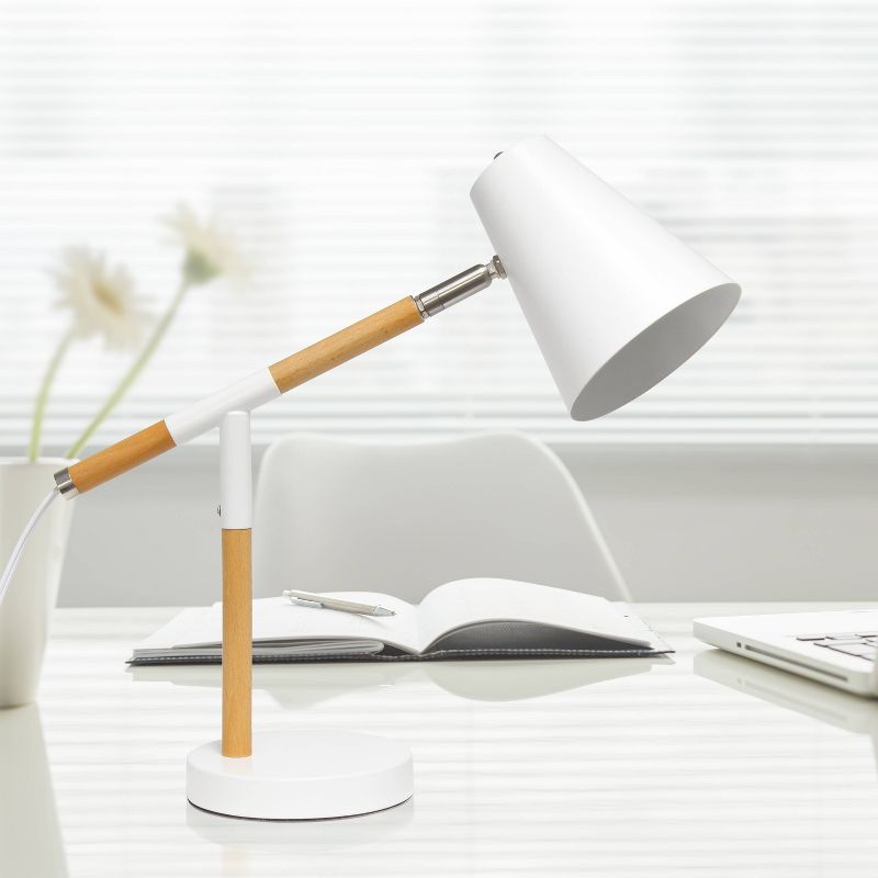 Wooden Pivot Desk Lamp - Simple Designs, 3 of 8