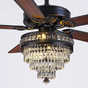 Kviflon 52 inch Crystal Ceiling Fan with Light - 1 of 4