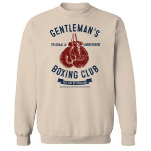 Original and Unrestored Men's Pugilism  Long Sleeve Graphic Cotton Sweatshirt - 1 of 1