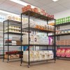 Heavy Duty Storage Adjustable Metal Shelves Wire Shelving Unit With Wheels 1200LBS NSF - 2 of 4