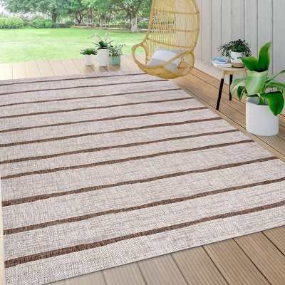 JONATHAN Y Colonia Berber Stripe Indoor/Outdoor Area Rug