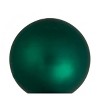 Northlight 6ct Emerald Matte Finish Glass Christmas Ball Ornaments 4" (100mm) - 2 of 3