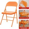 Folding Chairs Set, 350 lb Capacity, Metal Portable Seating for Dining Room, Office, Events, 6 pack/8 pack - 4 of 4