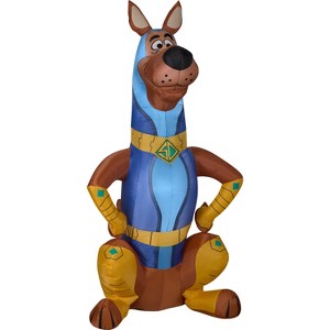 Gemmy Airblown Inflatable Super Scoob from SCOOB Movie, 5 ft Tall, Brown - 1 of 2