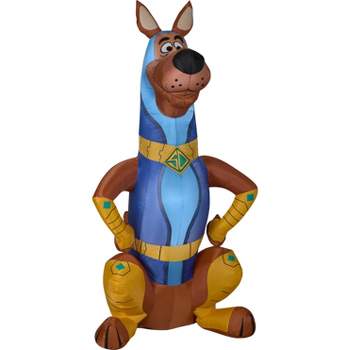 Gemmy Airblown Inflatable Super Scoob from SCOOB Movie, 5 ft Tall, Brown