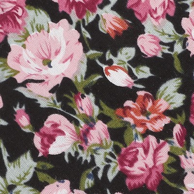 pink flowers black