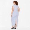 Women's Rib-Knit Short Sleeve Maxi T-Shirt Dress - Wild Fable™ - 3 of 3