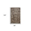 Brown And Gray Abstract Hand Woven Area Rug - 3 of 4