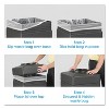 Safco Canmeleon Side-Open Receptacle Square Polyethylene 38gal Textured Black 9476BL - 2 of 3