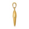 Black Bow Jewelry 14k Yellow Gold 3D Moveable Stone Crab Claw Pendant - 2 of 4
