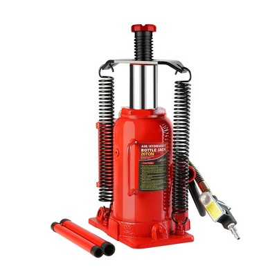 20 Ton Pneumatic Air Bottle Jack With Manual Hand Pump Air Hydraulic Jack For Heavy Duty Auto Trucks