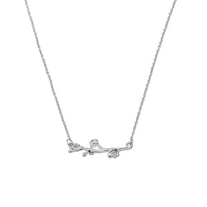 Cherry Blossom Branch Necklace - 1 of 4