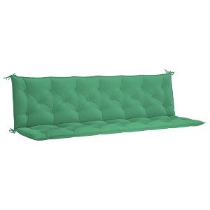 vidaXL Indoor/Outdoor Bench Cushions 2 pcs, Non-slip, Water-Repellent, Green 78.7"x19.7"x2.8" - 1 of 4