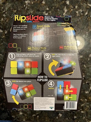  Flipslide Game - Electronic Handheld Game, Addictive  Multiplayer Puzzle Game of Skill, Flip, Slide & Match Colors to Beat the  Clock, 4 Thrilling Game Modes, Ages 8+