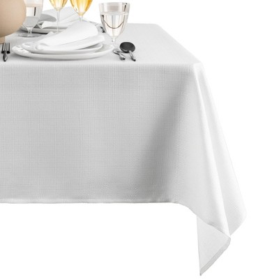 Laurel Solid Texture Water and Stain Resistant Tablecloth - Thumbnail 2