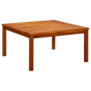 vidaXL Coffee Table Natural Wood Solid Acacia Wood - 17.7" x 17.7" x 14.2" - 1 of 4
