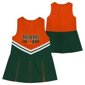NCAA Miami Hurricanes Toddler Girls' Cheer Set - 1 of 4