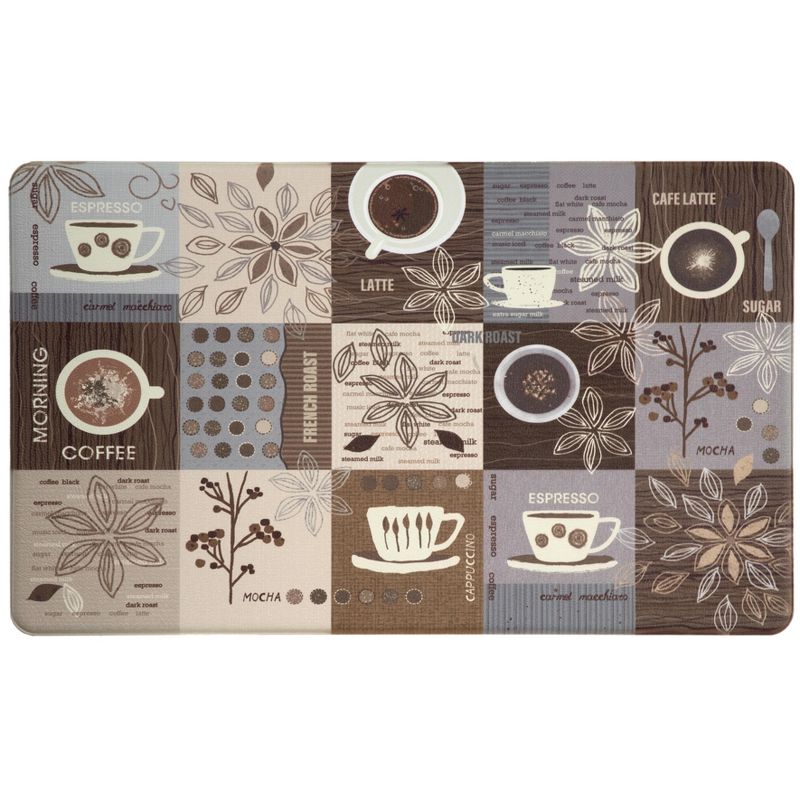 World Rug Gallery Coffee Kitchen Anti Fatigue Standing Mat, 1 of 10