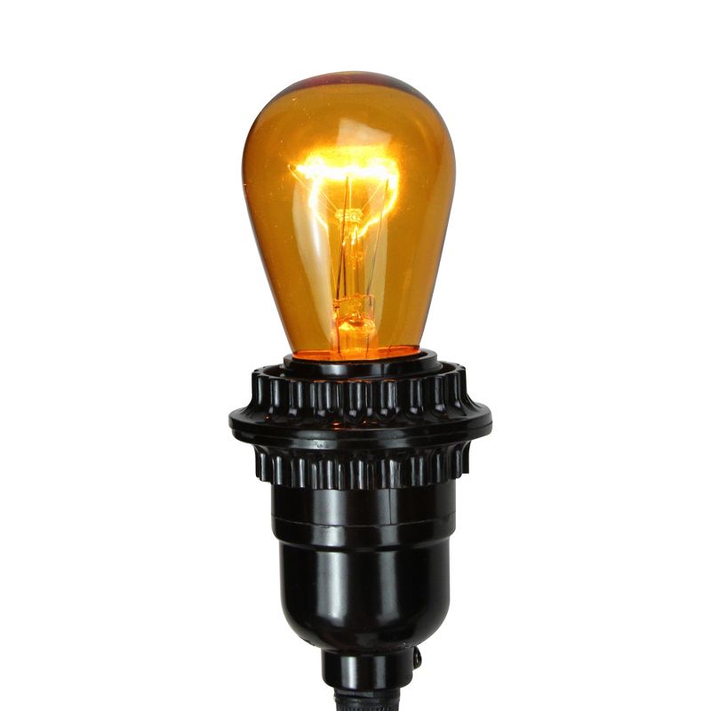 Northlight Pack of 25 Incandescent S14 Amber Christmas Replacement Bulbs, 3 of 7