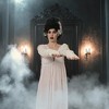 Costume Culture by Franco LLC Bride of Frankenstein Adult Costume Wig | Black and White - 2 of 4