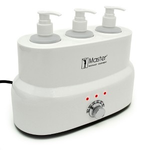 Master Massage 3 Bottle Oil/Lotion Bottle Warmer w/Auto-Temperature - 1 of 4