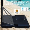 TopComfy Youth Portable Basketball Hoop Wall-Mounted Stand Adjustable 4.8 to 7.7FT for Indoor Outdoor Backyard Driveway, Black, 28"*20"*6" - 4 of 4