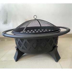 30 Inch Outdoor Fire Pit with Poker, Firepits for Outside with Spark Screen Cover, Wood Burning Fire Pit for Camping, Patio, Backyard - 1 of 1