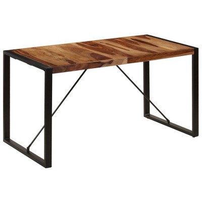 vidaXL Bar Table Solid Acacia Wood 59.1"x27.6"x41.3"