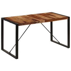vidaXL Bar Table Solid Acacia Wood 59.1"x27.6"x41.3" - 1 of 4