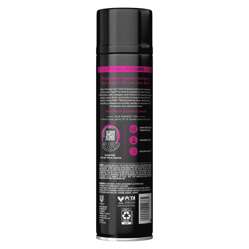 Tresemme Total Volume Hairspray for 24-Hour Frizz Control - 11oz, 4 of 9