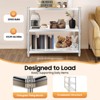 YIYIBYUS 3-Tier Stainless Steel Shelf Height Adjustable Storage Rack for Various Kitchen Utensils, Supplies, Food - 4 of 4