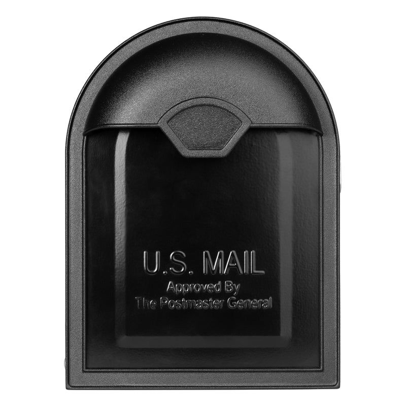 Architectural Mailboxes Winston Galvanized Steel Post Mount Black Mailbox, 2 of 5