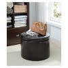 Designs4Comfort Round Shoe Ottoman - Breighton Home - 4 of 4