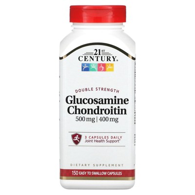 21st Century Glucosamine Chondroitin, Double Strength, 150 Easy To Swallow Capsules