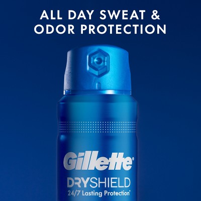 Gillette Dry Spray Antiperspirant and Deodorant for Men - Power Rush - 4.3oz